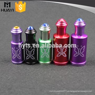 3 ml 6 ml 12 ml fantasía decoración de aluminio botella roll-on